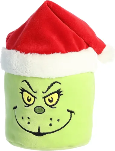 Miniatura 5 de Aurora Whimsical Dr. Seuss Santa Grinch Mallows - Peluche con licencia oficial para juegos imaginativos, perfecto para niños y adultos, color verde