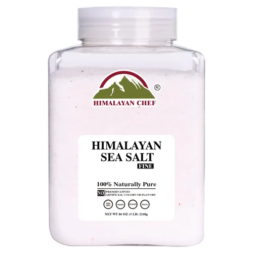 Miniatura 13 de Himalayan Chef Sal marina, granos gruesos, bolsa resellable de 48 onzas – Sal totalmente natural y cosechada a mano sin refinar, sin gluten, sal