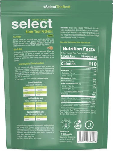 Miniatura 7 de Mezcla de polvo de proteína vegana PEScience Select