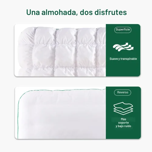 Miniatura 5 de YOUR MOON - Almohada de cama de apoyo esponjosa tamaño Queen, relleno premium súper suave alternativo al plumón para dormir, almohadas de cama