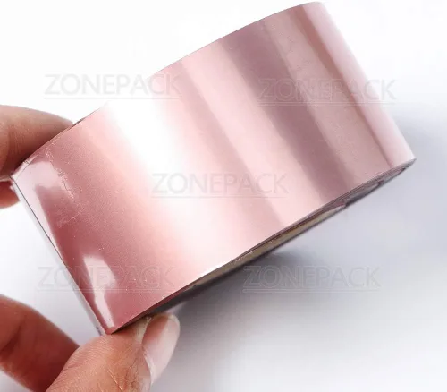 Miniatura 3 de ZONEPACK Papel de aluminio de estampado en caliente, papel de transferencia de calor rosa rosa para estampado de cuero, manualidades, invitaciones