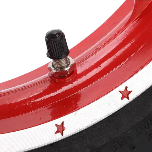 Miniatura 9 de Rueda trasera, neumático de goma Qiilu de 2.5 a 10 pulgadas, metal antideslizante + goma de repuesto para mini moto todoterreno de 47 cc, 49 cc, 2