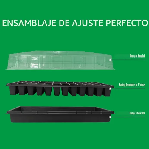 Miniatura 7 de RooTrimmer Paquete de 10 bandejas 1020, bandejas extragruesas y resistentes para iniciar semillas, sin agujeros, sin fugas, planos, reutilizables