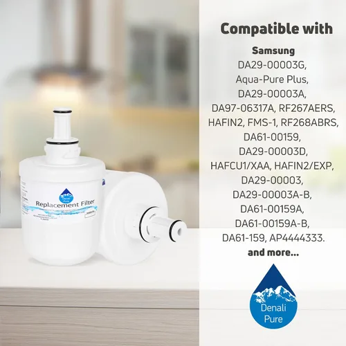 Miniatura 9 de Paquete de 4 filtros de agua de repuesto para refrigerador Samsung DA97-06317A - Compatible con cartucho de filtro de agua para refrigerador Samsung