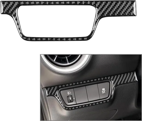 Miniatura 3 de Panel de control de faros delanteros para el interior del automóvil, adhesivo decorativo de fibra de carbono para Kia Forte Cerato K3 2019 2020 2021
