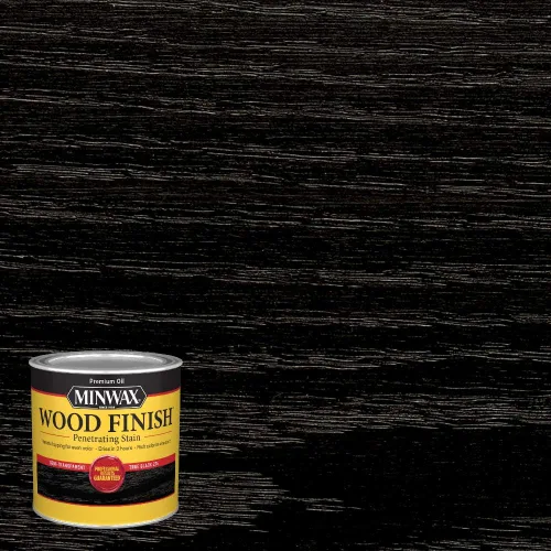 Miniatura 3 de Minwax Wood Finish 227644444, Tinte negro verdadero, media pinta