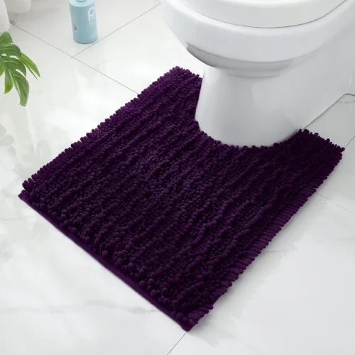 Miniatura 76 de FLOLEOPA Alfombras de Baño de Microfibra de Felpa Suave, Alfombras de Baño Absorbentes Antideslizantes Lavables a Máquina, Tapetes de Baño para Beige
