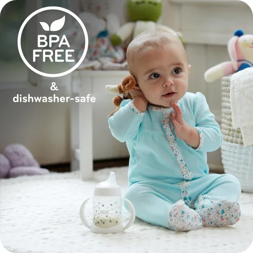 Miniatura 4 de NUK Taza para aprender, 10 onzas, paquete de 2, 8 meses en adelante, sin BPA, a prueba de derrames