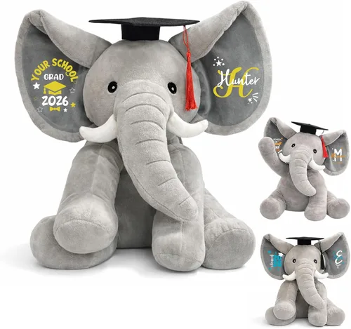 Miniatura 11 de TNYKER Conejito de Pascua personalizado para bebés, con nombre personalizado, conejito de peluche con orejas largas con monograma, muñeca de conejo