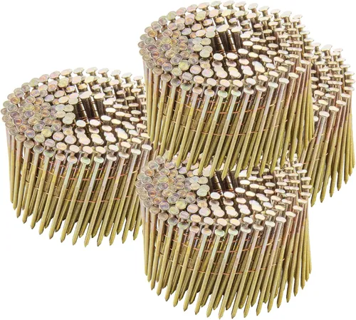 Miniatura 14 de meite Clavos de revestimiento de 15 grados de 1-1/2 pulgadas x 0.083 pulgadas, 14.000 unidades, clavos de revestimiento de cabeza redonda completa
