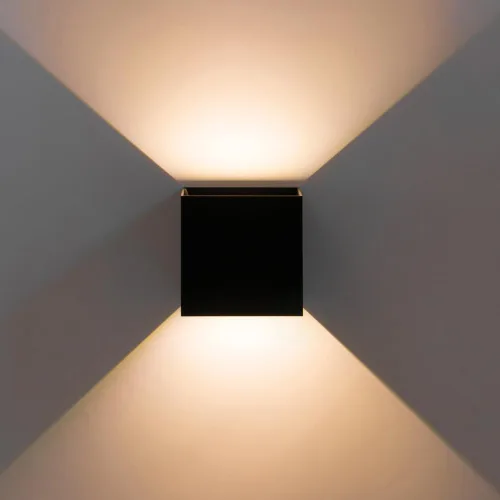 Quickway Imports Moderno aplique de pared LED impermeable de aluminio con haz ajustable de 10 W, 3000 K, blanco cálido para interiores y exteriores,