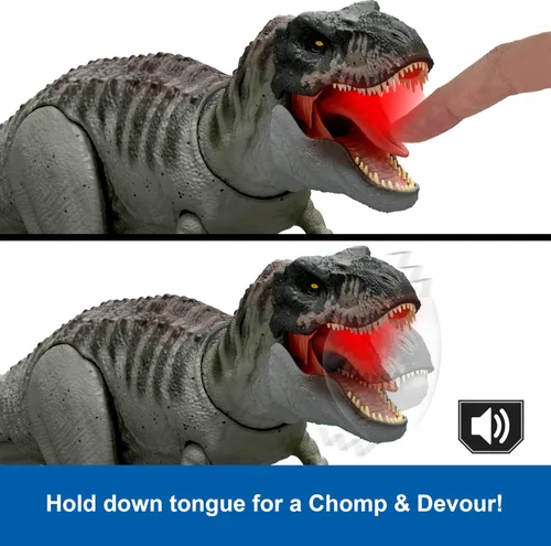 Miniatura 6 de Mattel JCH02 Jurassic World Rebirth Power Devour Tyrannosaurus Rex Figura de dinosaurio