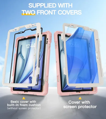 Miniatura 7 de BRAECN Funda para iPad Air de 11 pulgadas 2026 (M4) 2025 (M3) 2024 (M2), iPad Pro de 11 pulgadas (4ª/3ª/2ª/1ª) y Air 10.9 pulgadas (5ª/4ª) con Rosa