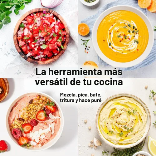 Miniatura 2 de Braun MultiQuick 7 - Batidora de inmersión 3 en 1 con procesador de alimentos - Potente batidora eléctrica de mano - Emulsionador para picar, batir