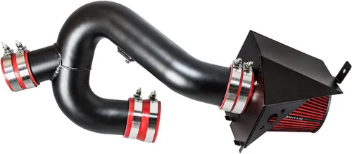 RTUNES RACING Protector térmico de tubo negro entrada de aire frío + filtro compatible con Ford F150 3.5L V6 EcoBoost 12-14