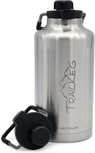 Miniatura 11 de TrailKeg Botella de agua deportiva, 128 onzas, un galón, acero inoxidable aislado al vacío, doble pared, caliente durante 12 horas, fría durante 48