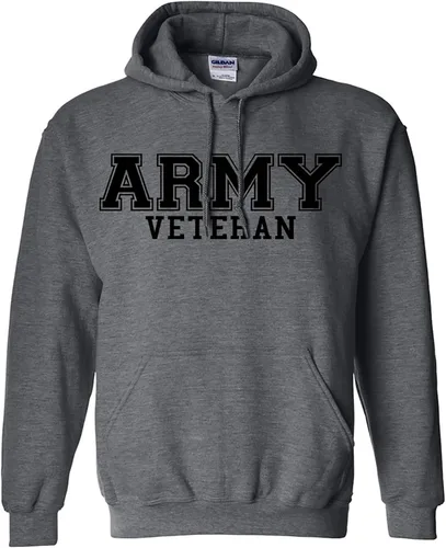 Miniatura 3 de zerogravitee Sudadera con capucha con logotipo negro de veterano del ejército