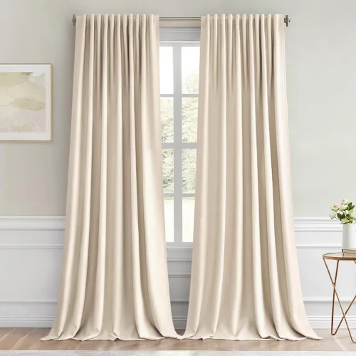 Miniatura 114 de MIULEE Cortinas opacas con pestaña trasera de 63 pulgadas de largo, juego de 2 paneles para sala de estar, dormitorio, privacidad, bolsillo