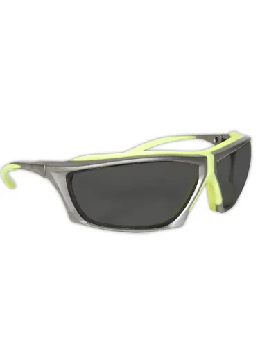 Miniatura 3 de Magid Safety Y770HVAFGY Gemstone Zircon Plus Hi-Viz - Gafas de seguridad, lentes grises, estándar, marco gris/lente transparente, 2 pares, Marco