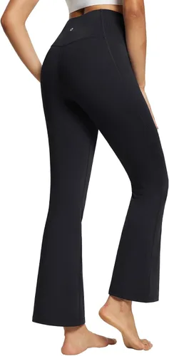 Miniatura 2 de BALEAF Leggings acampanados para mujer, pantalones de yoga cruzados a la moda, cintura alta, casuales, con bolsillos