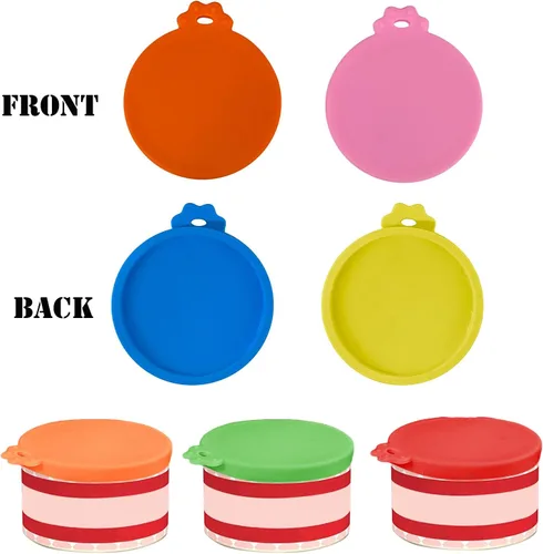 Miniatura 5 de 4 tapas de silicona para latas de comida para mascotas pequeñas para latas de comida para gatos de 3 oz y 2.5 oz