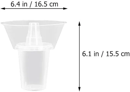 Miniatura 4 de Hemoton 5 juegos de recipientes reutilizables para aperitivos con vaso y cuenco para aperitivos combinados para papas fritas y bebidas, combinación