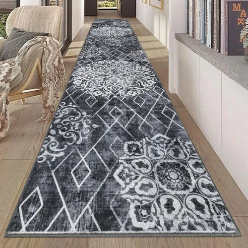 Miniatura 134 de HEBE Alfombra Pasillo 2'x10' Lavable Vintage Desgastada Alfombras de Área Antideslizante Alfombra de Lavandería Boho Alfombras de Piso para Pasillos