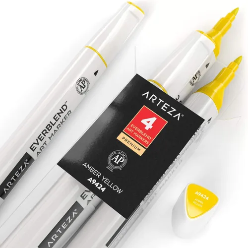 Miniatura 4 de Arteza ARTZ-8831 Artistas-Marcadores, Amarillo Ámbar A9424 (juego de 4) 4