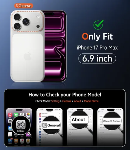Miniatura 272 de FNTCASE Funda para iPhone 13 Pro-Max: Fundas magnéticas transparentes compatibles con Magsafe Slim anti amarillamiento protección contra caídas