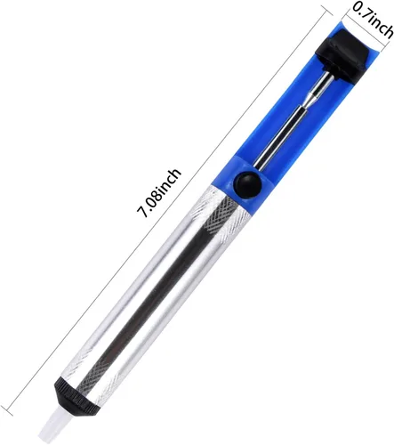 Miniatura 3 de EVERMARKET (TM) Mecha de desoldadura, trenza de soldadura con 0.098 in de ancho, 4.9 ft de longitud y ventosa de soldadura Desoldadora Bomba