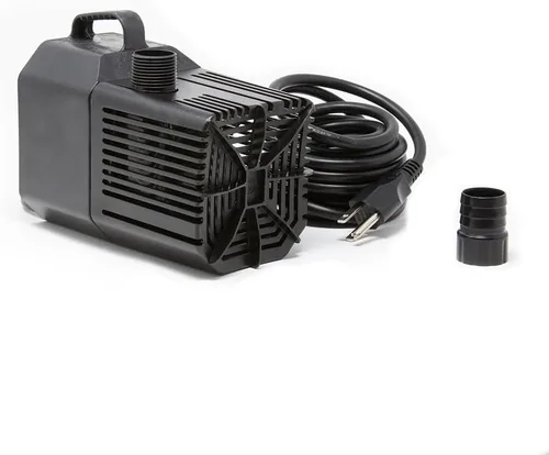 Beckett Bomba de agua sumergible de 1250 GPH Bomba de agua de apagado automático para cascada, corriente, jardín de agua, 50 W, 14.8 pies de