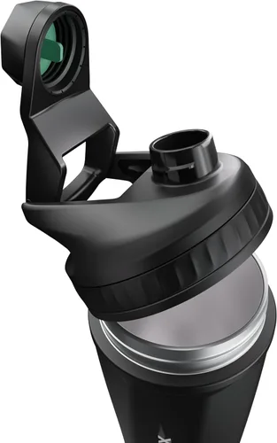 Miniatura 3 de VOLTRX ChillMix Botella agitadora de proteínas aislada de acero inoxidable - Mezclador eléctrico recargable USB C para batidos con proteínas, tazas
