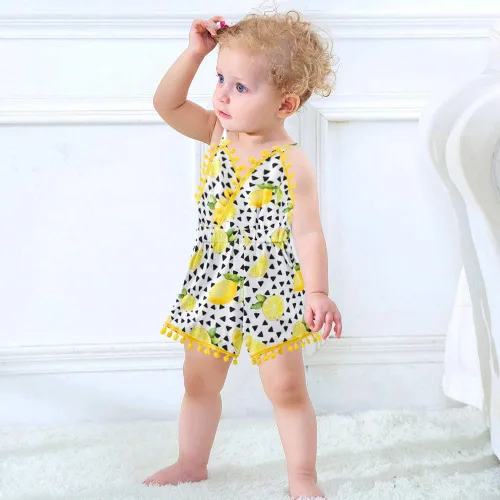 Miniatura 22 de UNICOMIDEA 6M-3T Traje sin espalda para bebé niña traje mameluco con diadema
