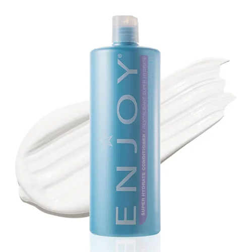 Miniatura 7 de Enjoy Acondicionador súper hidratante, hidratación profunda antiencrespamiento para cabello débil, seco o rizado, fórmula suavizante que restaura