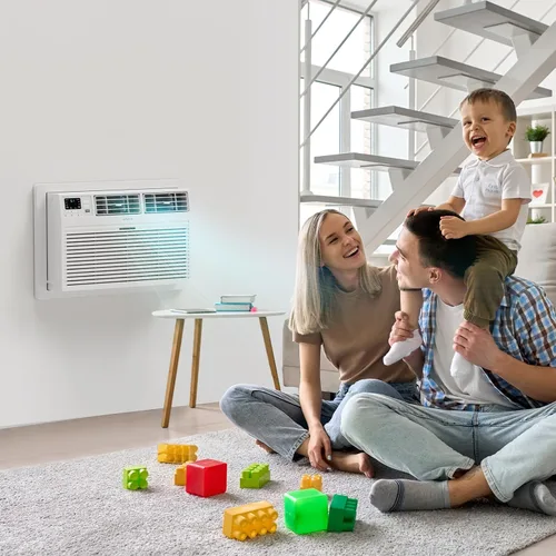 Miniatura 7 de ROVSUN Smart 12000 BTU a través de la pared aire acondicionado con calor, unidad de CA de pared y calentador combinado con control remoto
