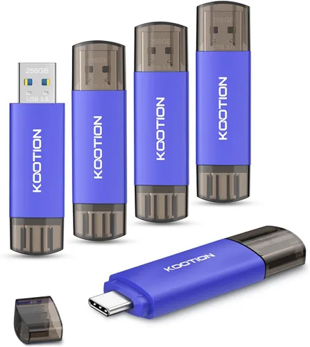 Miniatura 12 de 16GB Type-C Flash Drive 10-Pack, KOOTION 2-in-1 USB-A&USB-C 2.0 Dual Drive OTG, Memory Stick for Android Smartphone/Tablet/PC