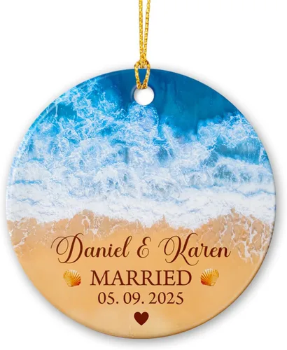 Miniatura 12 de Adorno de Cerámica Personalizado de Fotógrafo Fotografía Navidad 2025, Regalos de Adorno de Cámara Fotográfica para Navidad, Adornos de Cámara
