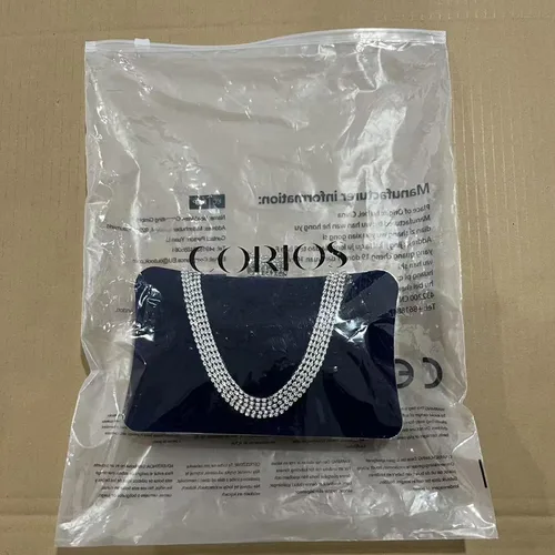 Miniatura 8 de Bolso de noche de terciopelo para mujer, bolso de mano brillante con diamantes de imitación