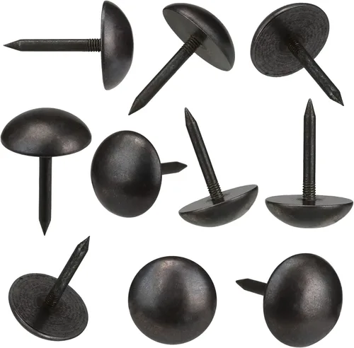 Miniatura 7 de Tachuelas retro de latón puro sólido como clavos antiguos para tapicería para muebles, pasadores decorativos para madera, tachuelas de alfombra