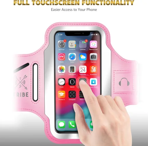 Miniatura 8 de TRIBE - Brazalete portateléfono para correr. Brazalete deportivo para teléfono celular iPhone y Galaxy para mujeres, hombres, corredores, trotar