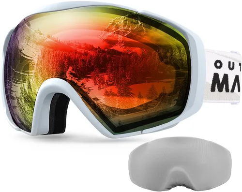 Miniatura 16 de OutdoorMaster Gafas de esquí con cubierta, gafas de nieve para snowboard OTG antivaho