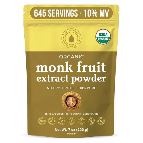 Miniatura 8 de NatriSweet - Extracto orgánico de fruta de monje, 3.5 onzas, reduce calorías, ayuda a reducir el azúcar en sangre para diabéticos, edulcorante