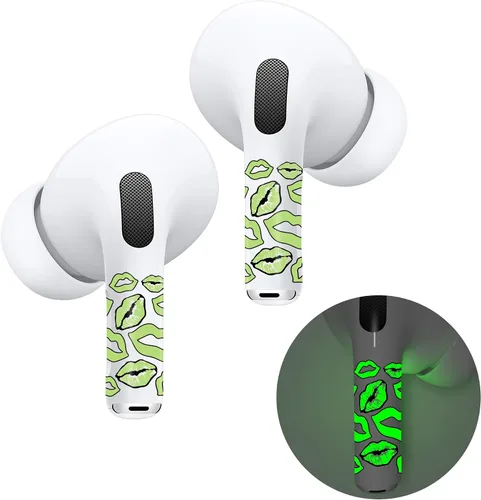 Miniatura 23 de RockMax Piel de dinosaurio brillante para AirPods, fácil de identificar, envolturas adhesivas universales para AirPods Pro 3/2/1 y Gen 1/2/3/4