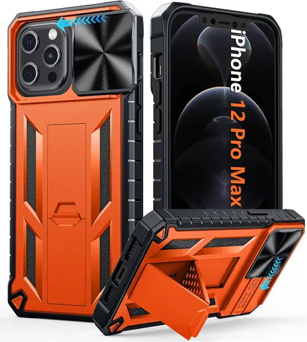 Miniatura 36 de FNTCASE for iPhone 11-Pro Phone Case: Military Grade Drop Proof Mobile Cover with Kickstand & Slide Rugged Shockproof Bumper Heavy Duty Protector