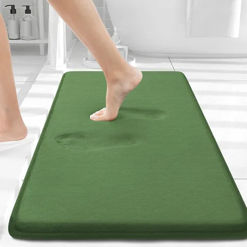 Miniatura 26 de Smiry Tapetes de Baño de Espuma Viscoelástica 36 x 24 pulgadas, Tapetes de Baño Extra Suaves y Absorbentes, Alfombra Antideslizante Lavable