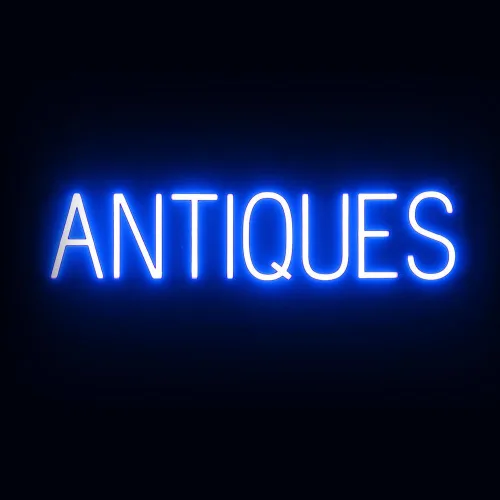 Miniatura 62 de SpellBrite Letrero dorado Letrero relacionado con el peón con aspecto de neón, fuente de luz LED azul 16.9 x 6.3 pulgadas