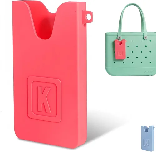 Miniatura 10 de Soporte de silicona para teléfono celular compatible con bolsas Bogg y bolsas de playa con agujeros, accesorio seguro para teléfono para bolsas