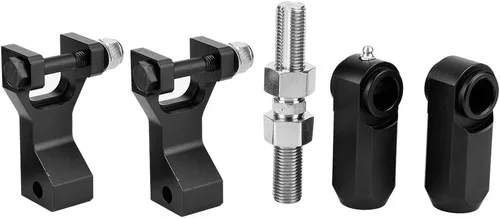 Miniatura 7 de Kit de bajada delantera, material de aluminio, kit de bajada delantera y trasera ajustable para ATV para Raptor 350 660 700 (negro)