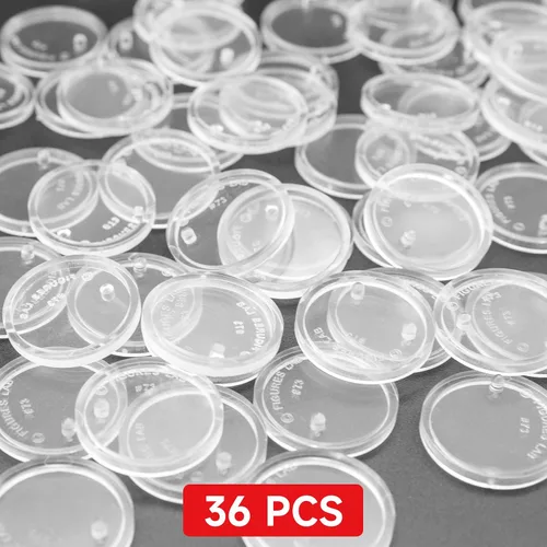 Miniatura 2 de SIXPOINTS Base redonda transparente de 36 piezas compatible con figuras de acción de películas de 3.75 pulgadas, modelo MODERN G i Joe/Marvel, disco