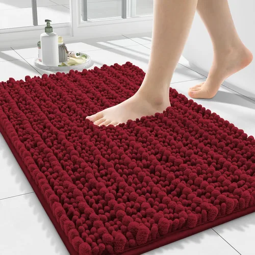 Miniatura 159 de Smiry Alfombras de Baño 24x16 pulgadas, Alfombras de Baño de Chenilla Extra Suaves y Absorbentes, Respaldo de Goma Antideslizante, Lavable a Máquina
